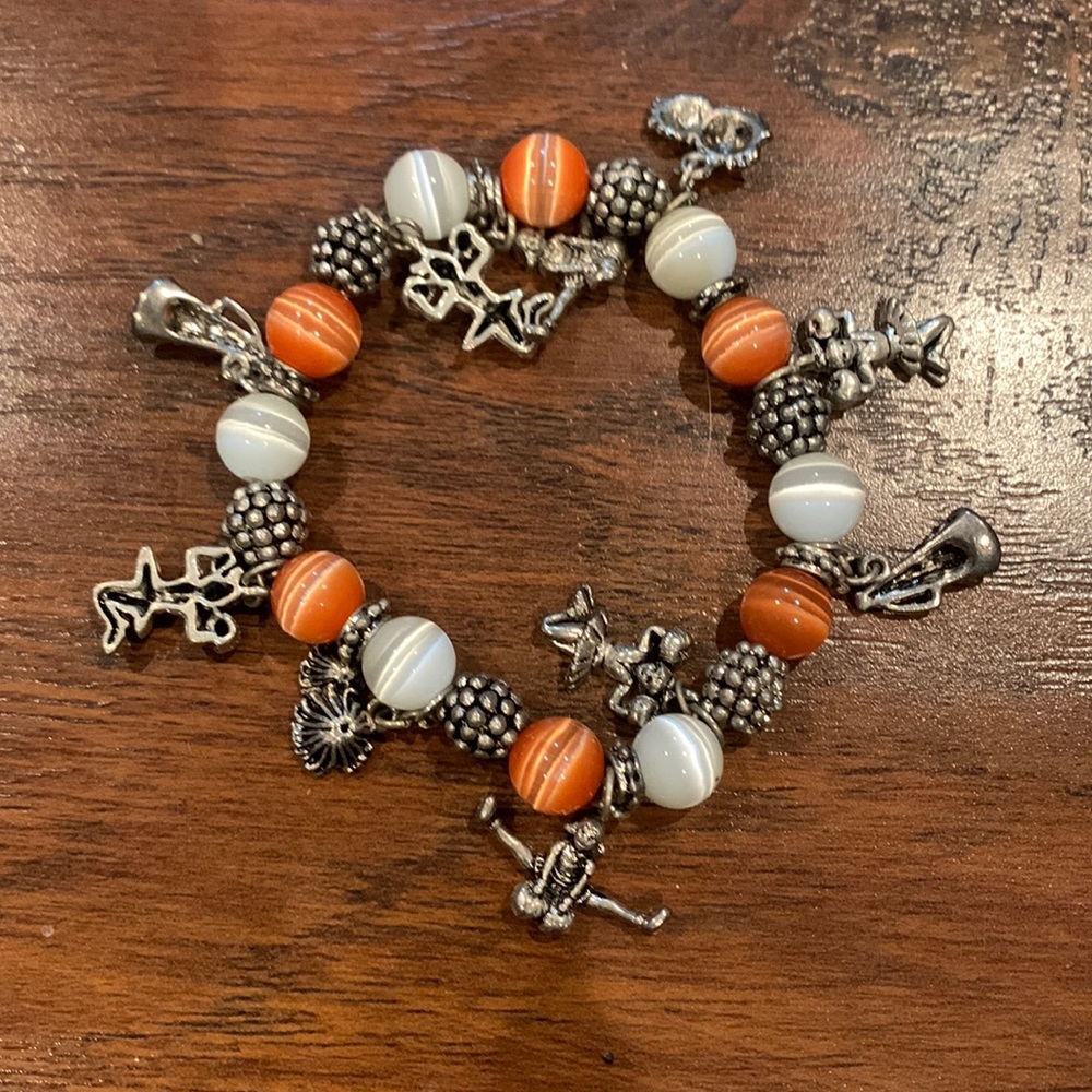 Cheerleader charm bracelet